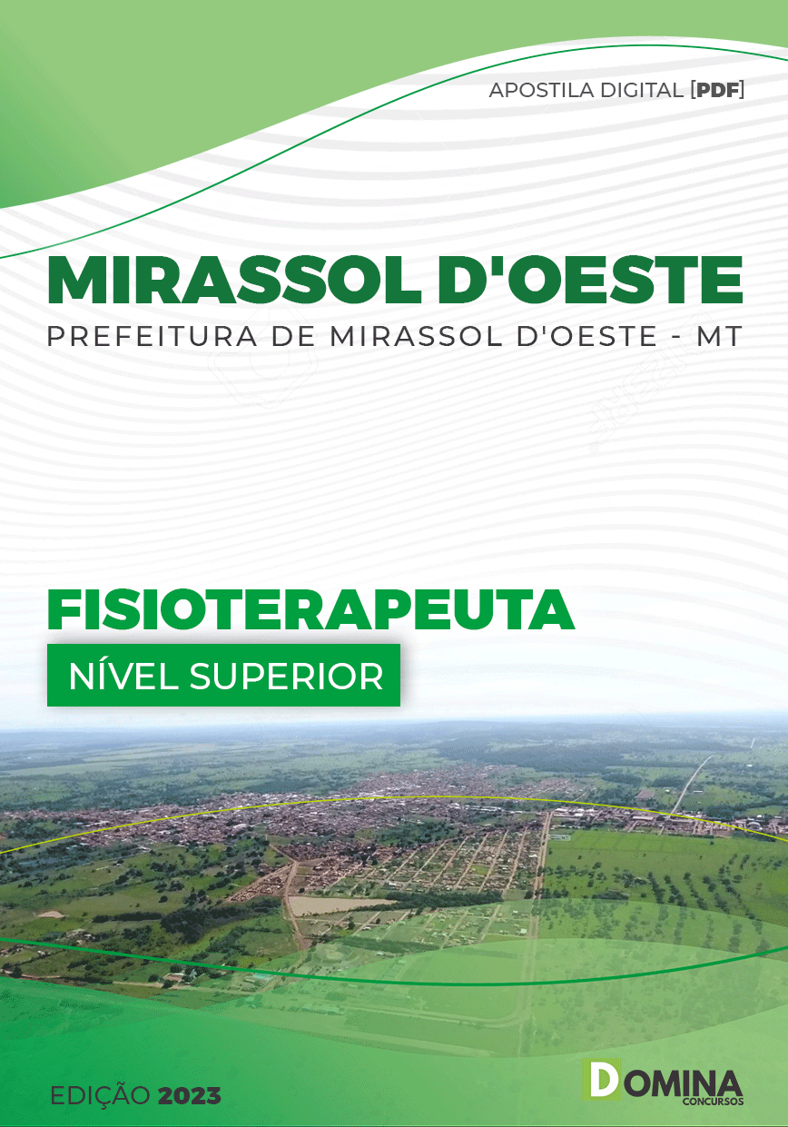 Apostila Pref Mirassol D’oeste MT 2023 Fisioterapeuta