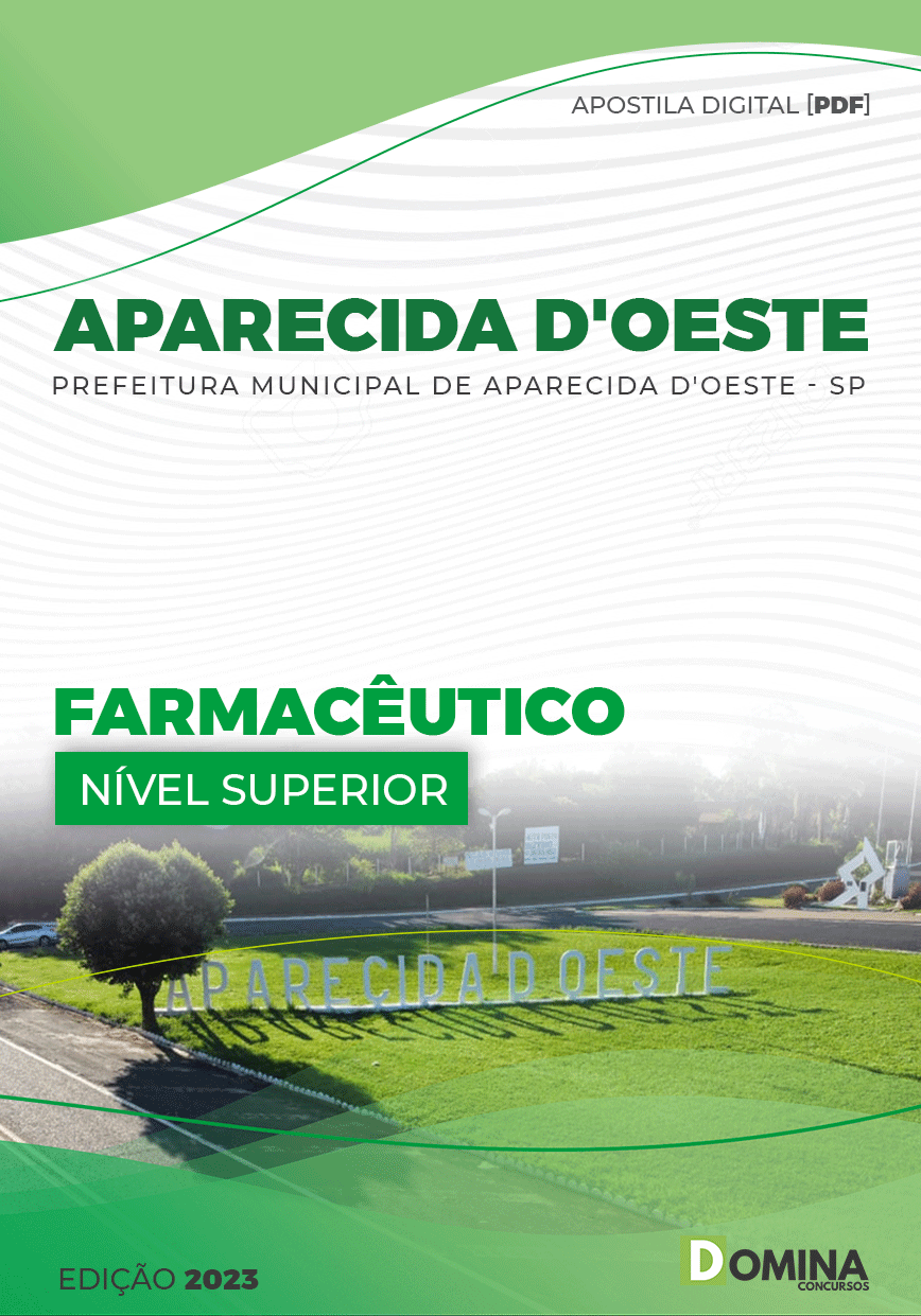 Apostila Pref Aparecida D’Oeste SP 2023 Farmacêutico