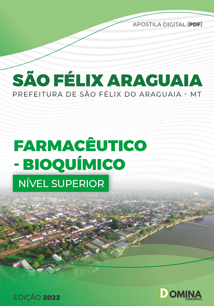 Apostila Pref São Félix Araguaia MT 2022 Farmacêutico Bioquímico