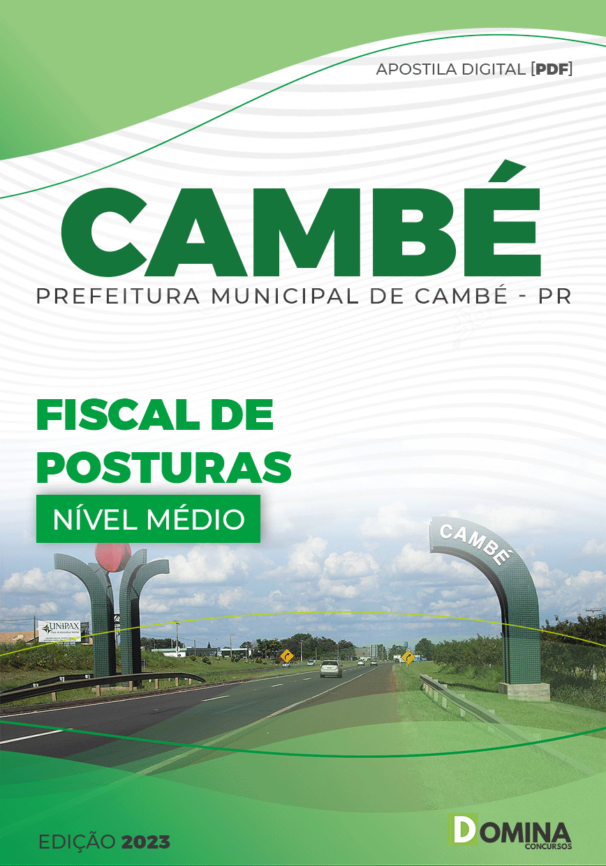 Apostila Concurso Pref Cambé PR 2023 Fiscal Postura