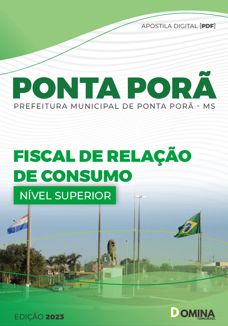 Apostila Pref Ponta Porã MG 2023 Fiscal Relações Consumos