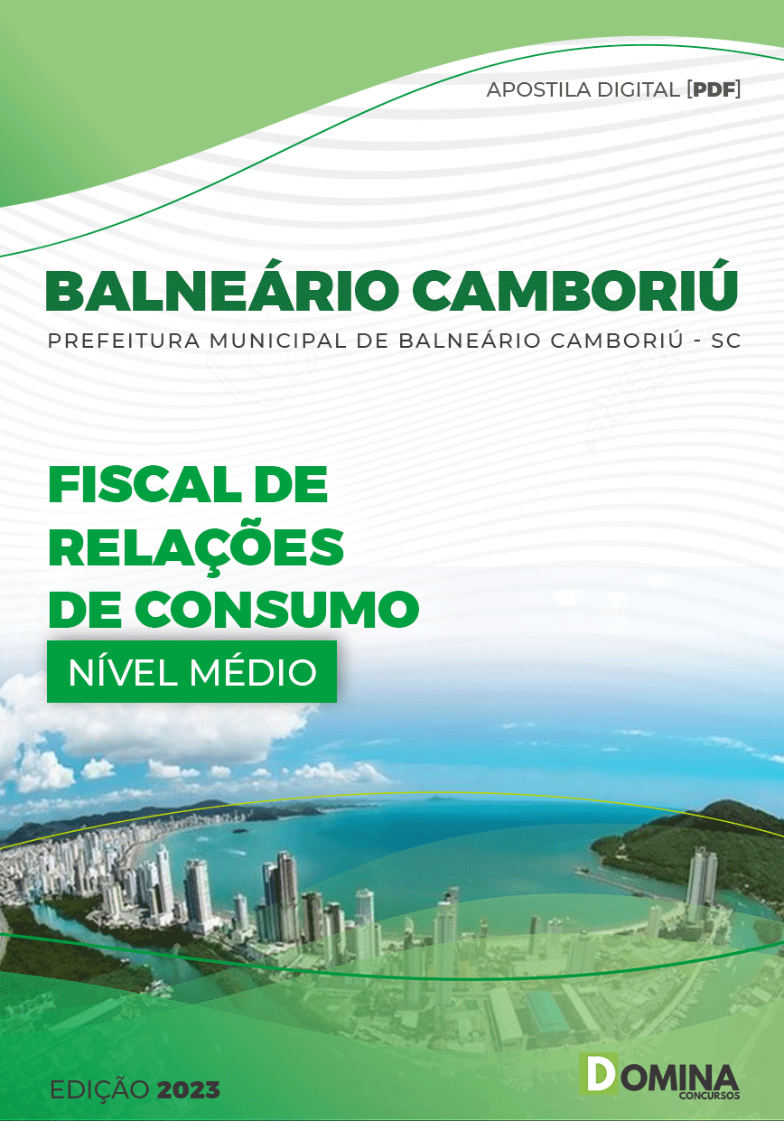 Apostila Pref Balneário Camboriú SC 2023 Fiscal Relações Consumo