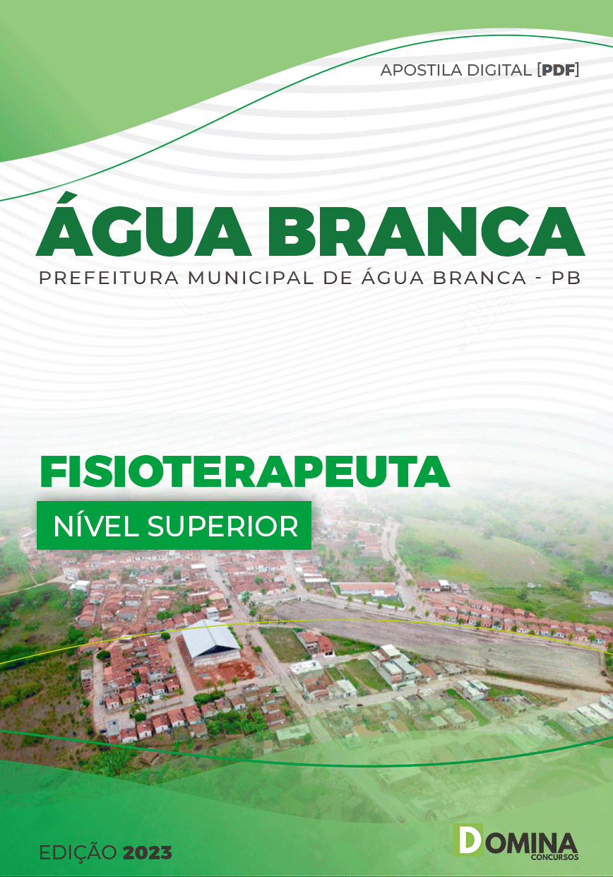 Apostila Digital Pref Água Branca PE 2023 Fisioterapeuta