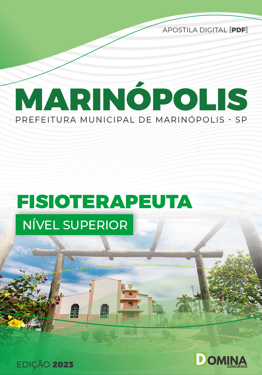 Apostila Digital Pref Marinópolis SP 2023 Fisioterapeuta