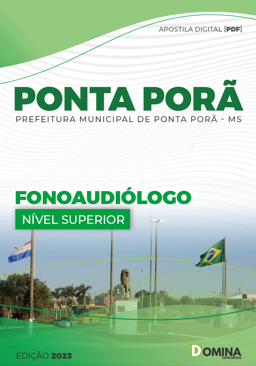 Apostila Digital Pref Ponta Porã MG 2023 Fonoaudiólogo