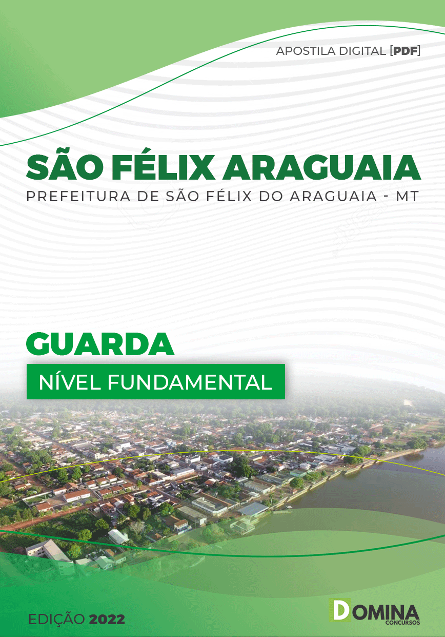 Apostila Digital Pref São Félix Araguaia MT 2022 Guarda