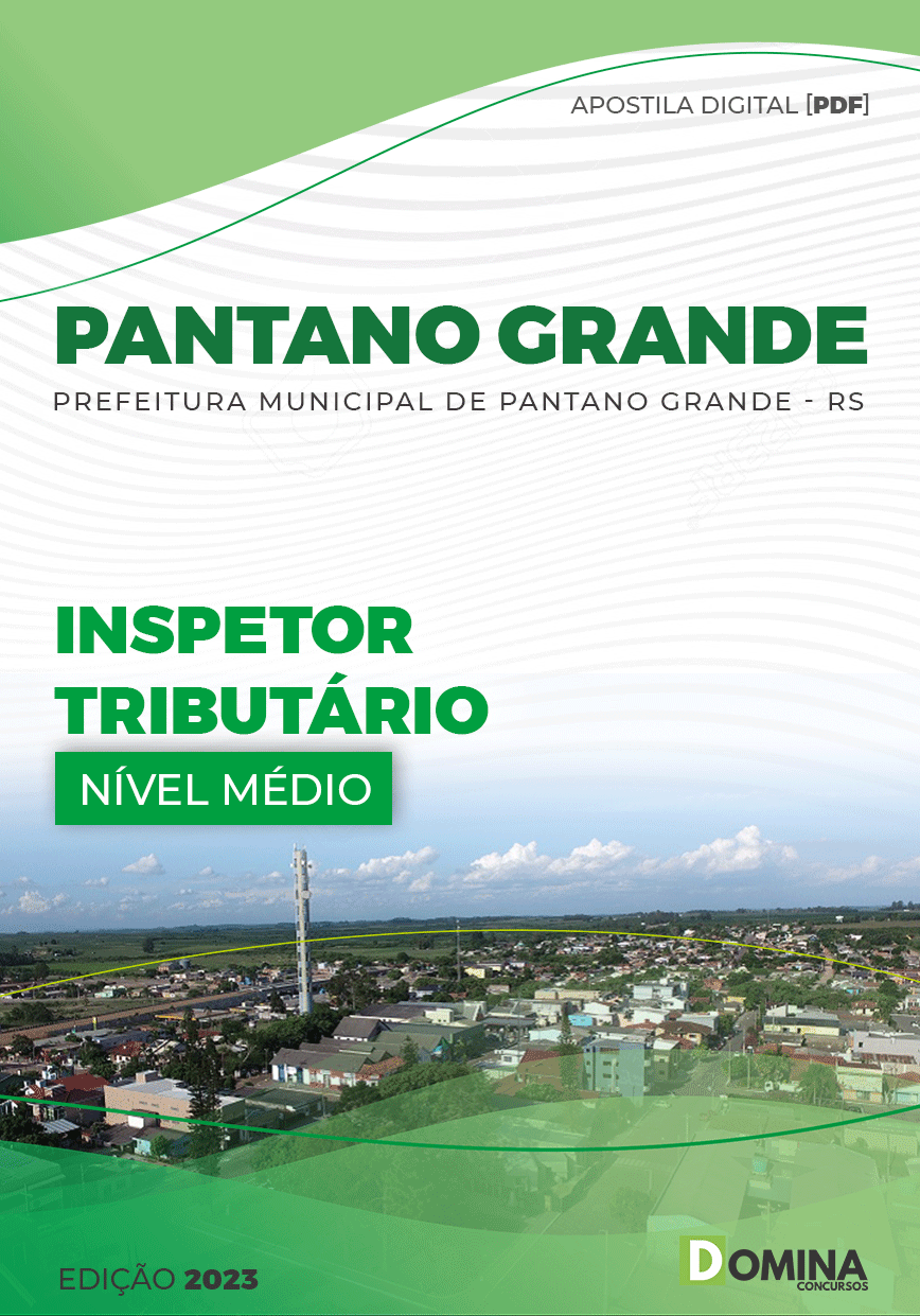 Apostila Pref Pantano Grande RS 2023 Inspetor Tributário