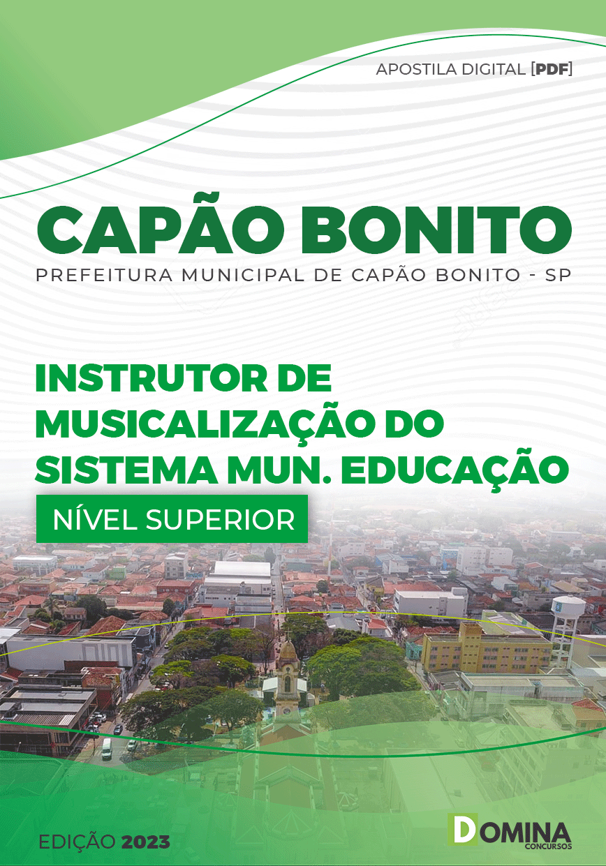 Apostila Pref Capão Bonito SP 2023 Instrutor Musicalização
