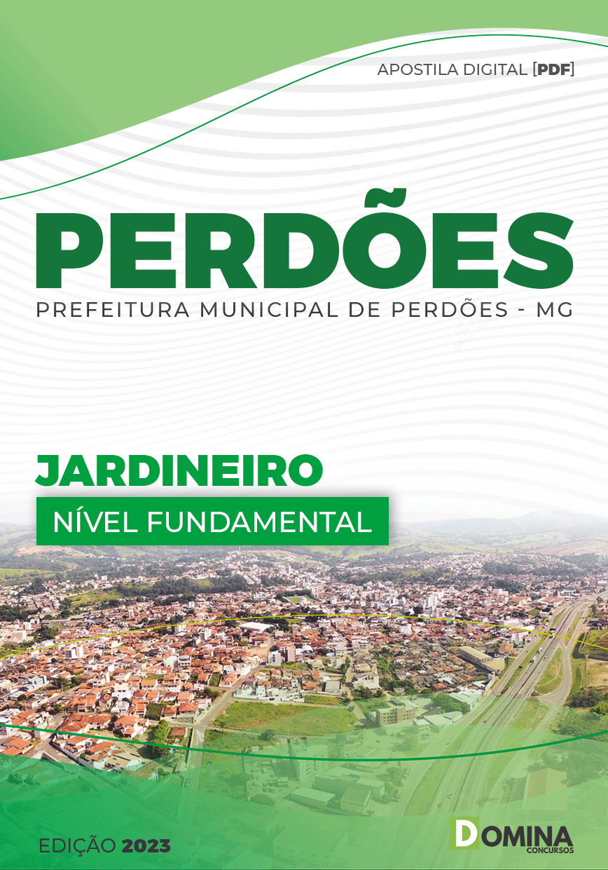 Apostila Concurso Pref Perdões MG 2023 Jardineiro