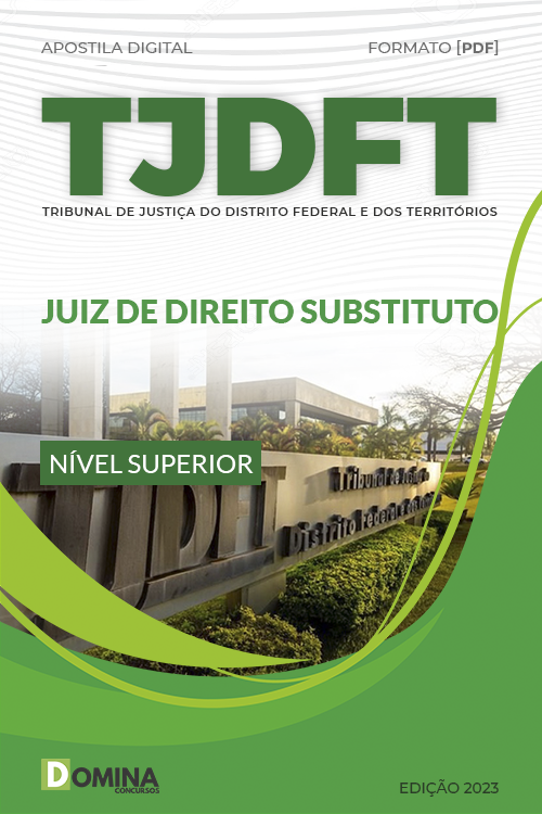 Apostila Digital TJDFT 2023 Juiz Direito Substituto