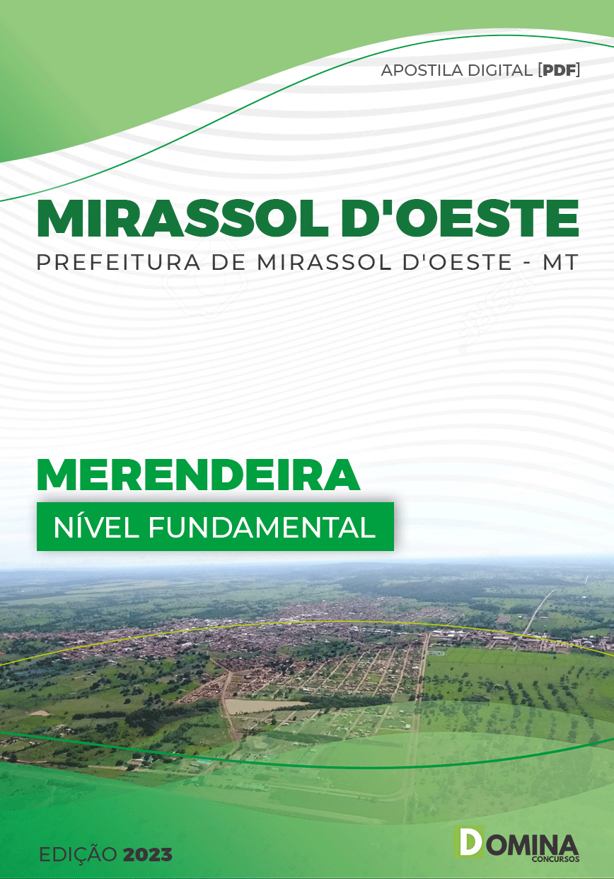 Apostila Digital Pref Mirassol D’oeste MT 2023 Merendeira