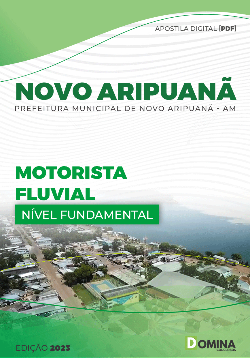 Apostila Pref Novo Aripuanã AM 2023 Motorista Fluvial