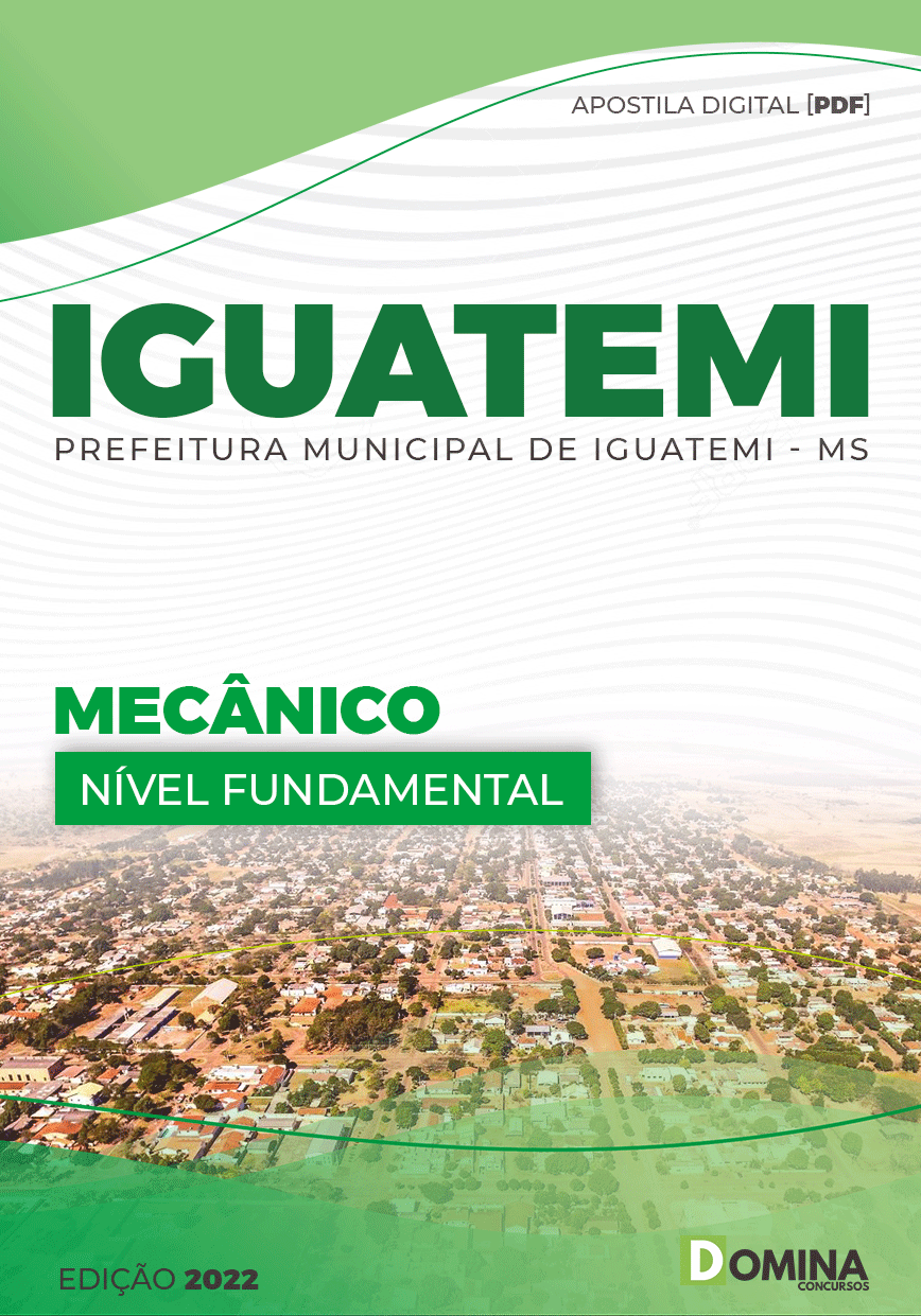 Apostila Concurso Pref Iguatemi MG 2022 Mecânico