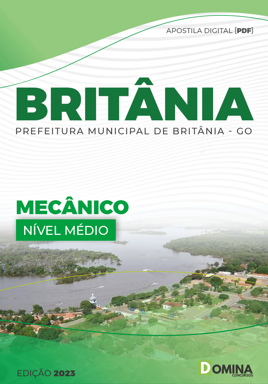 Apostila Concurso Pref Britânia GO 2023 Mecânico