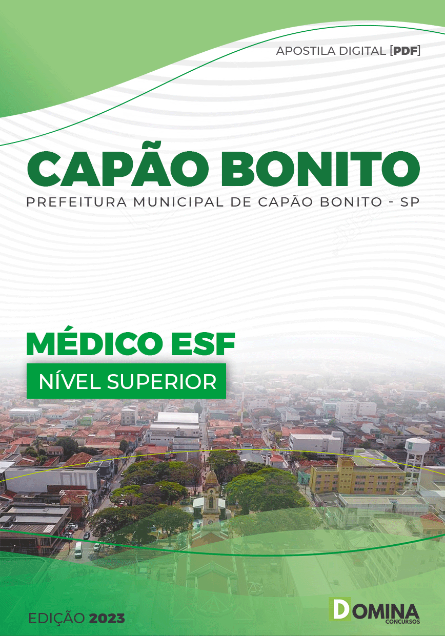 Apostila Digtial Pref Capão Bonito SP 2023 Médico ESF