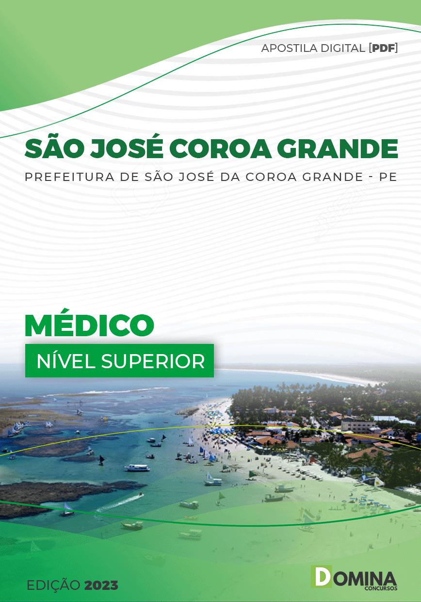 Apostila Pref São José Coroa Grande PE 2023 Médico PSF