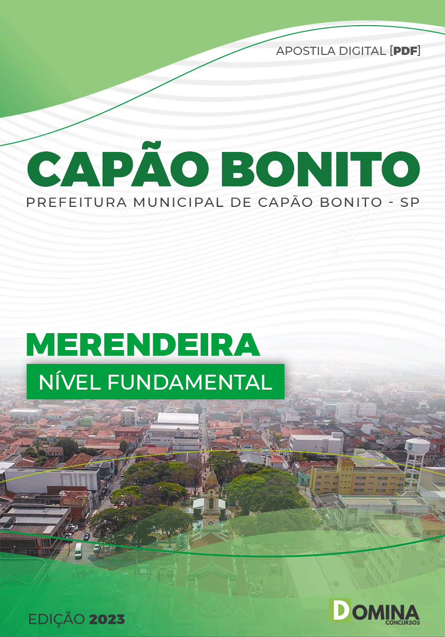 Apostila Digital Pref Capão Bonito SP 2023 Merendeira
