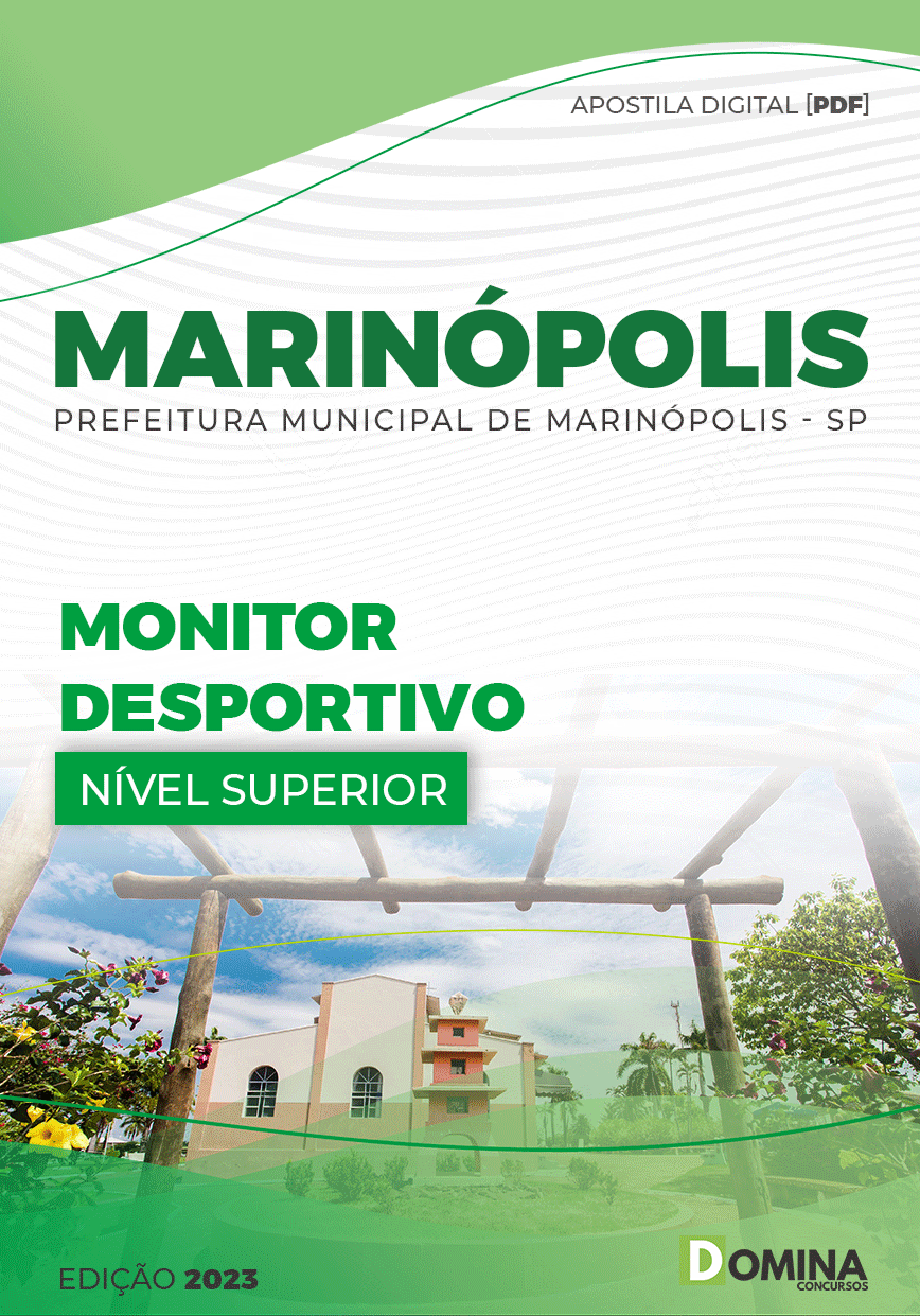Apostila Digital Pref Marinópolis SP 2023 Monitor Desportivo
