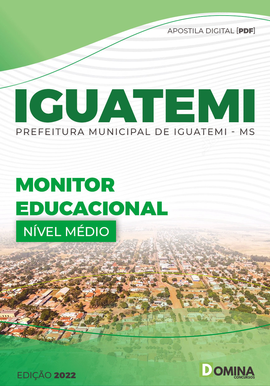 Apostila Pref Iguatemi MG 2022 Monitor Educacional