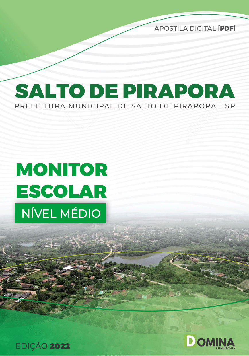 Apostila Pref Salto Pirapora SP 2022 Monitor Escolar