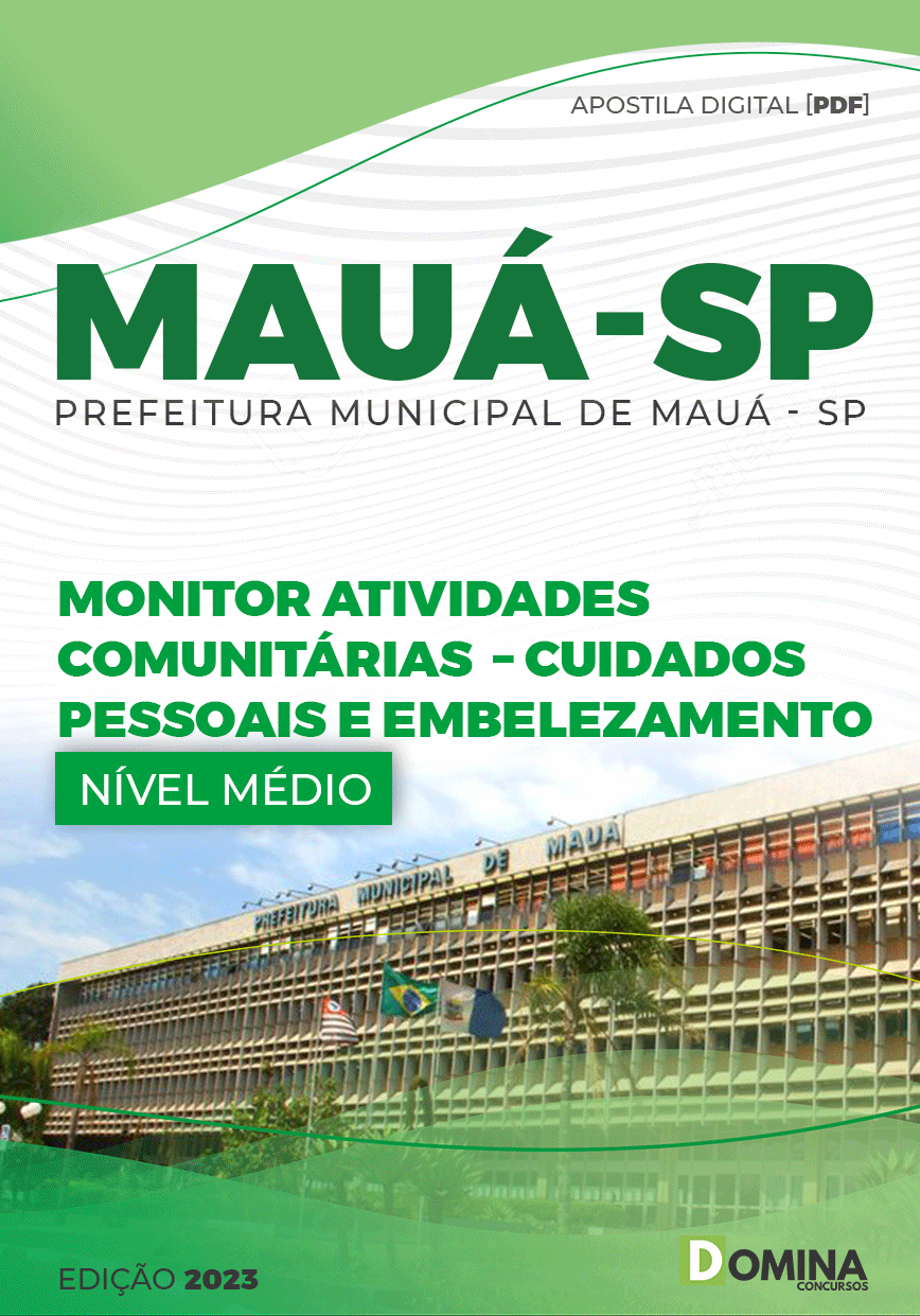 Apostila Pref Mauá SP 2023 Monitor Ativid Comunit Cuidados Pessoais
