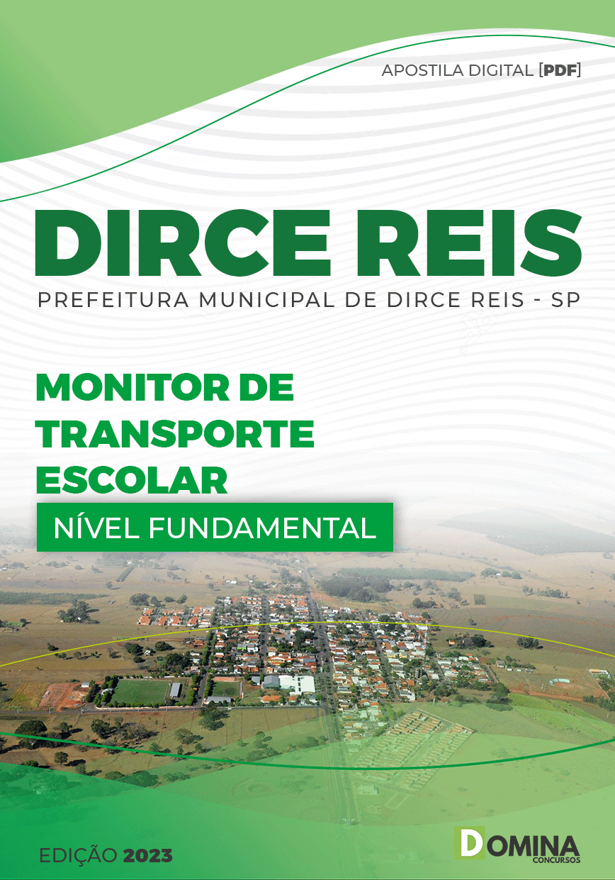 Apostila Pref Dirce Reis SP 2023 Monitor Transporte Escolar