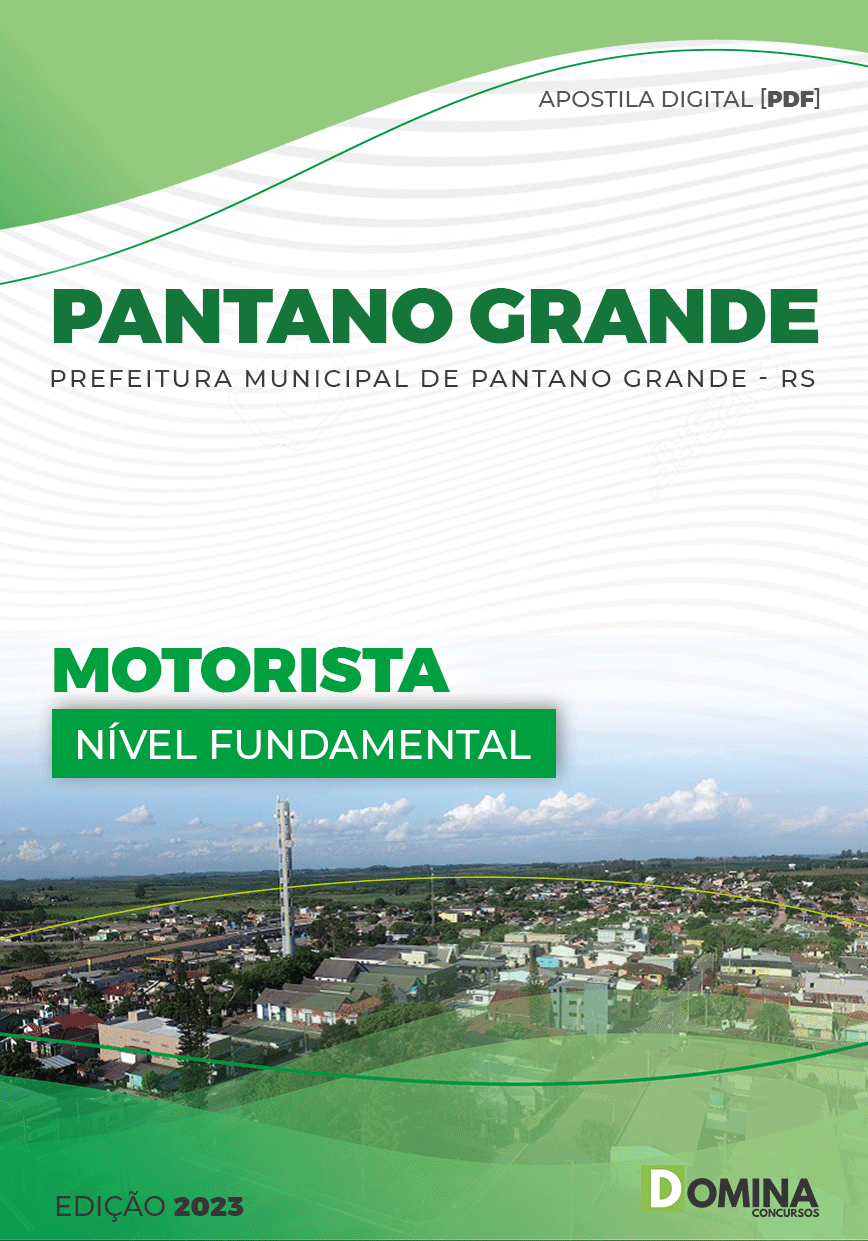 Apostila Digital Pref Pantano Grande RS 2023 Motorista