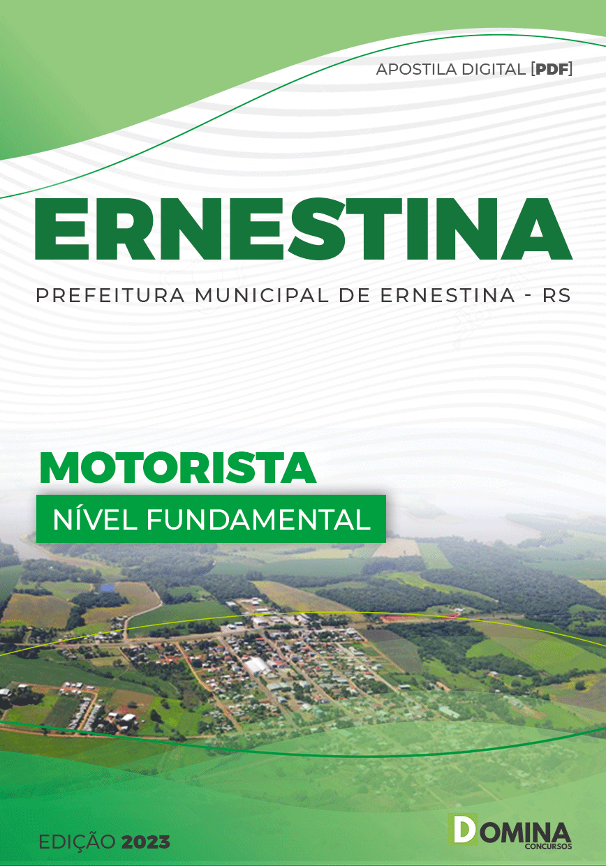 Apostila Concurso Pref Ernestina RS 2023 Motorista