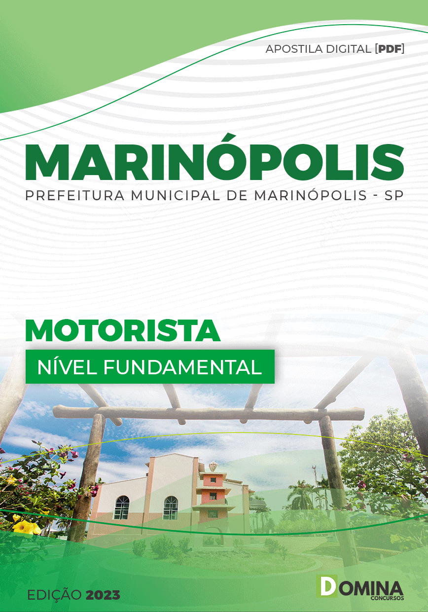 Apostila Concurso Pref Marinópolis SP 2023 Motorista