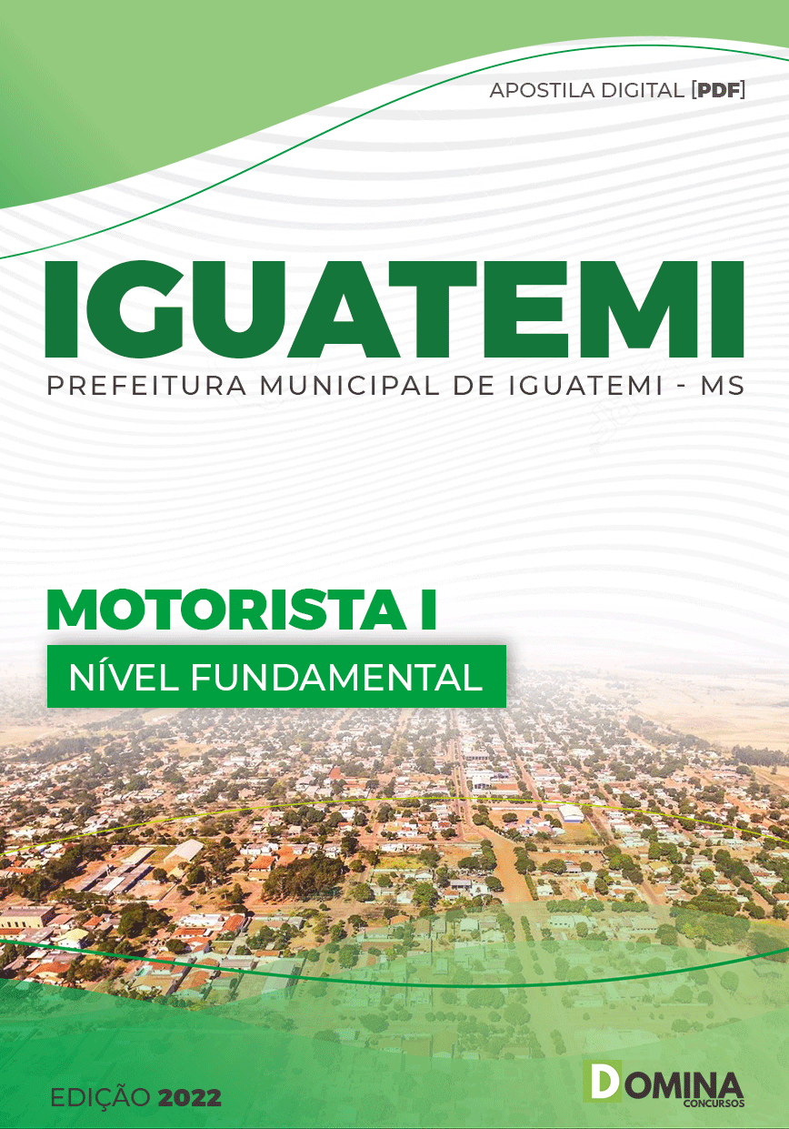 Apostila Concurso Pref Iguatemi MG 2022 Motorista I