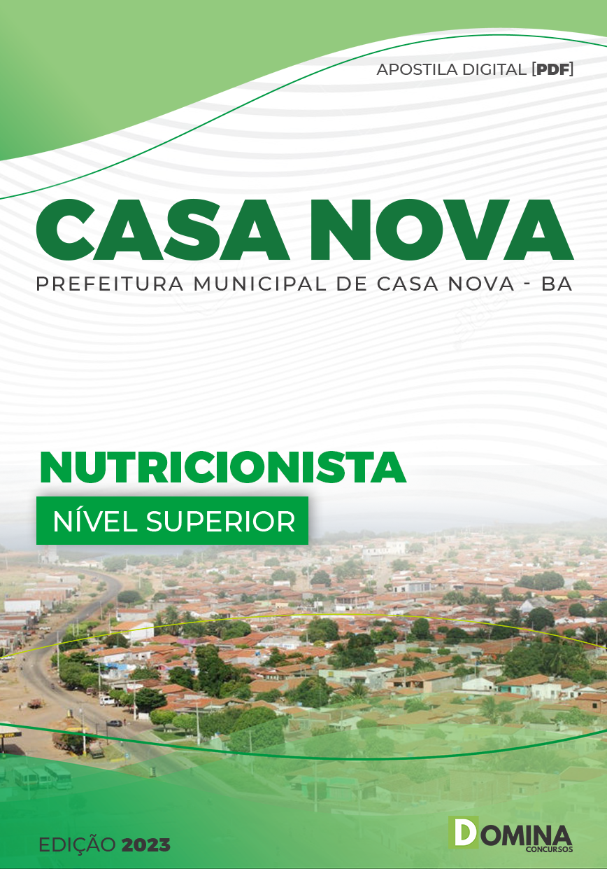 Apostila Digital Pref Casa Nova BA 2023 Nutricionista