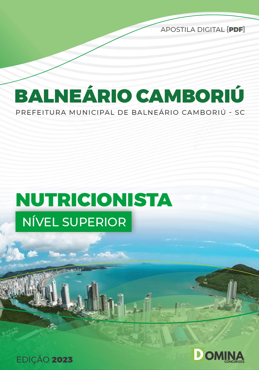 Apostila Pref Balneário Camboriú SC 2023 Nutricionista