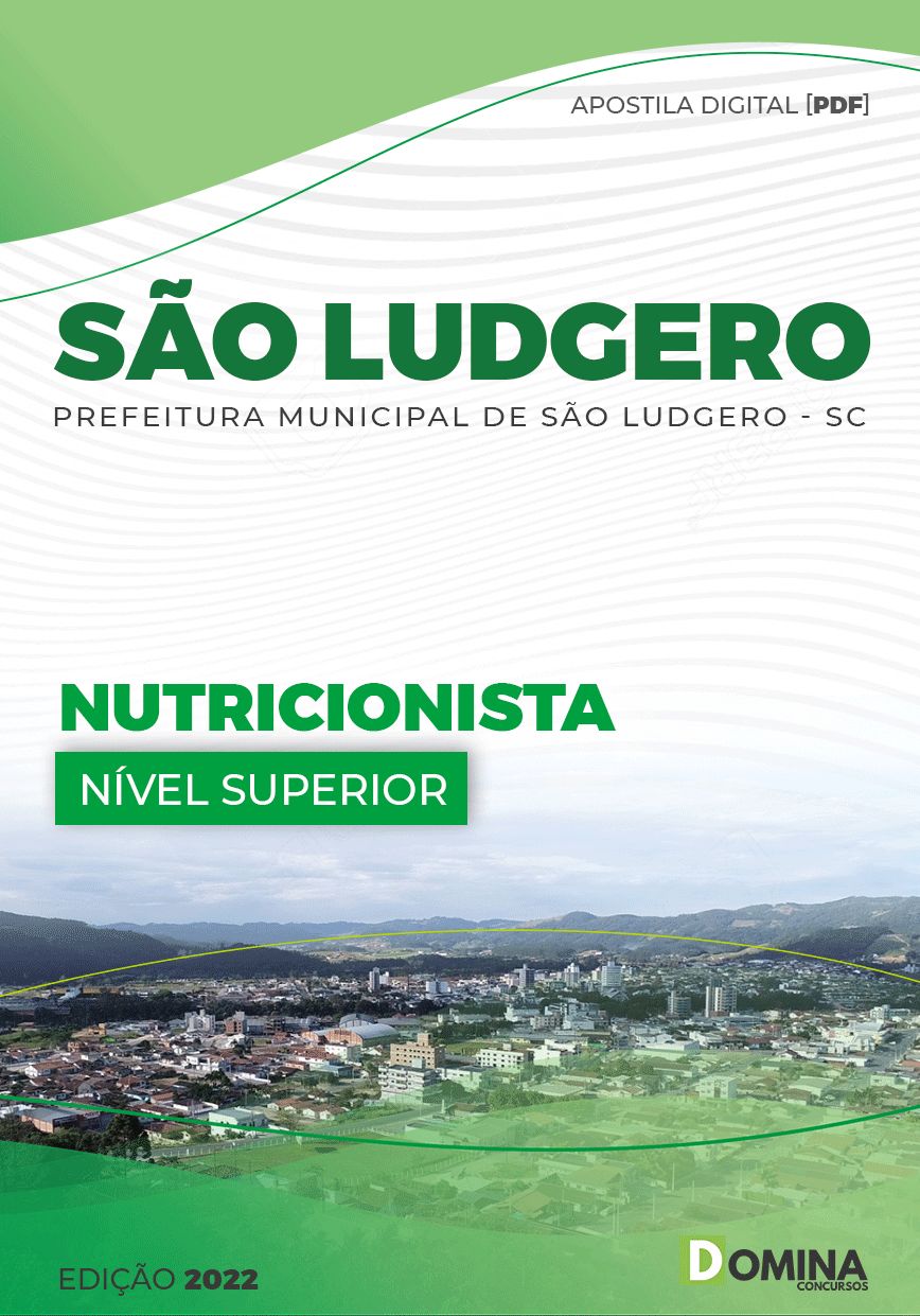 Apostila Digital Pref São Ludgero SC 2022 Nutricionista