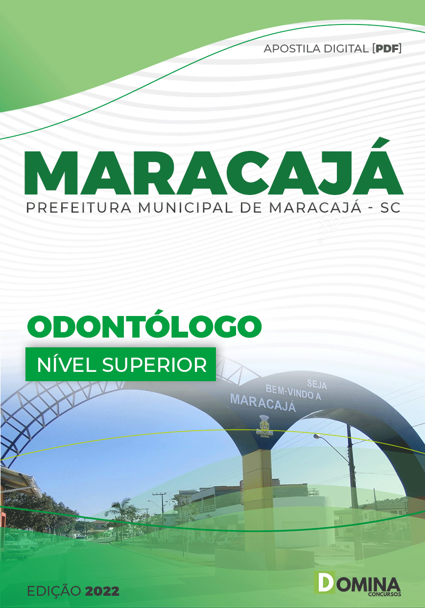 Apostila Digital Pref Maracajá SC 2022 Odontólogo
