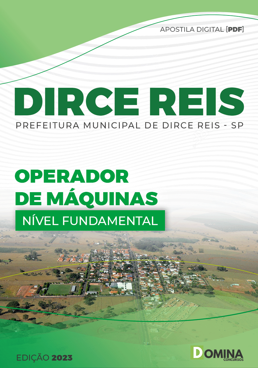 Apostila Concurso Pref Dirce Reis SP 2023 Operador Máquinas