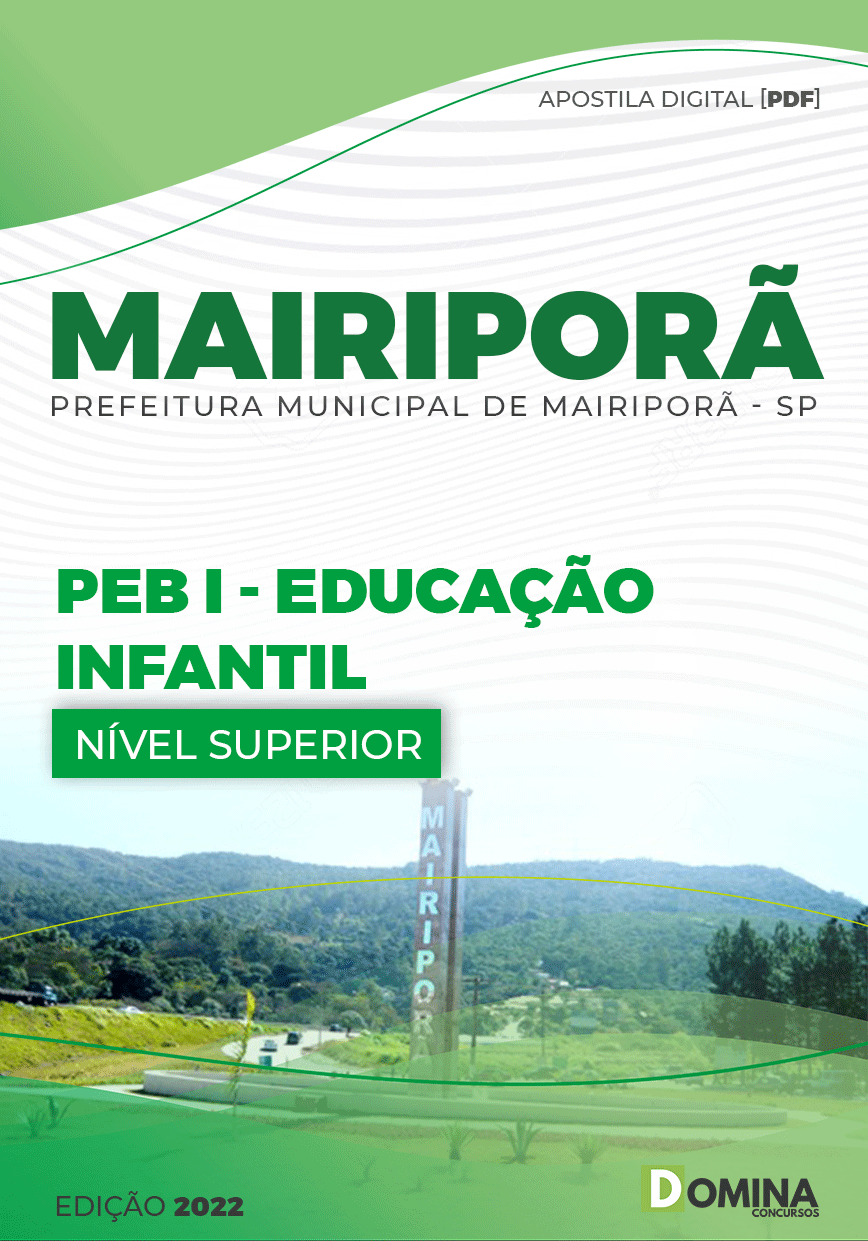 Apostila Pref Mairiporã SP 2022 PEP I Educação Infantil