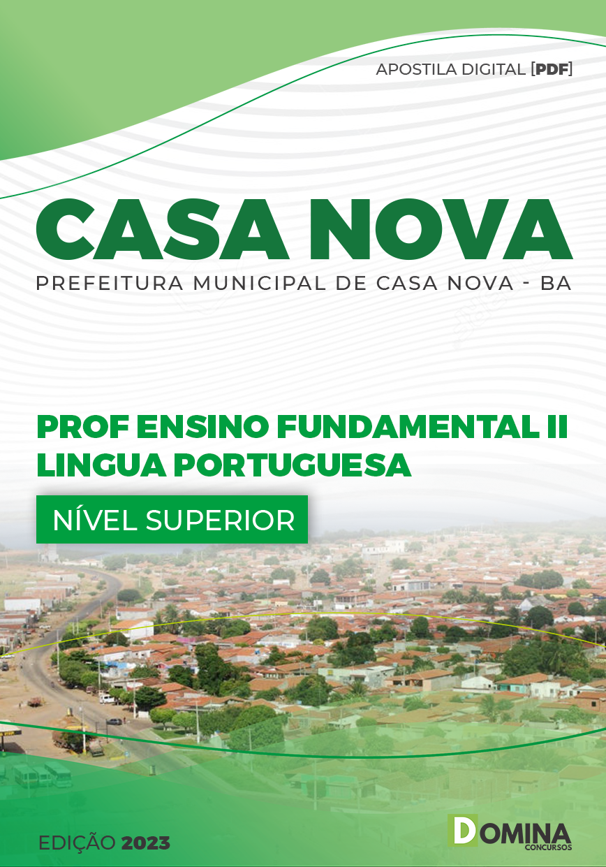 Apostila Pref Casa Nova BA 2023 Prof Ensino Fund II Língua Portuguesa