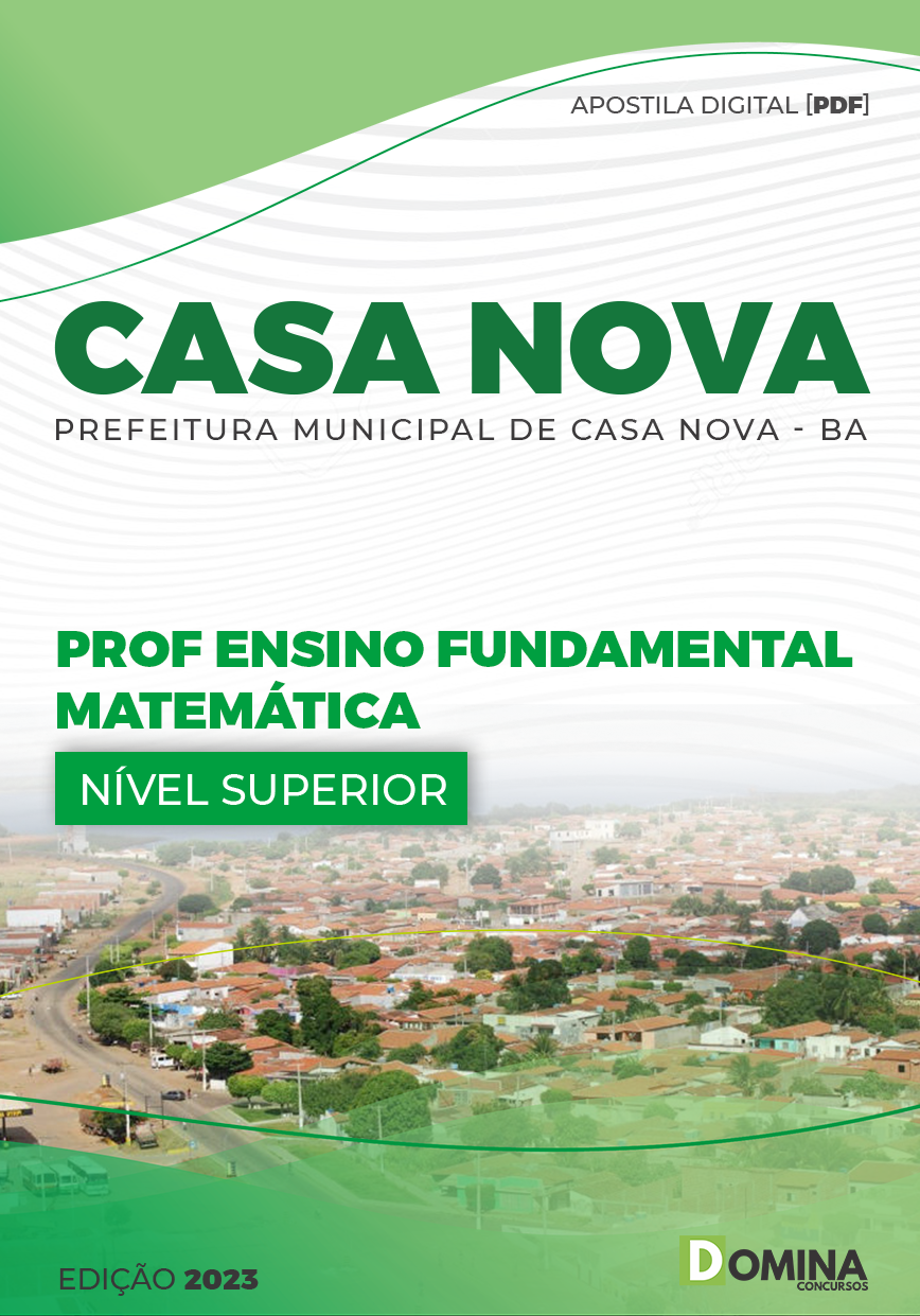 Apostila Pref Casa Nova BA 2023 Prof Ensino Fund II Matemática
