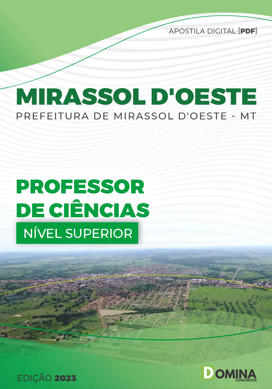 Apostila Pref Mirassol D’oeste MT 2023 Professor Ciências