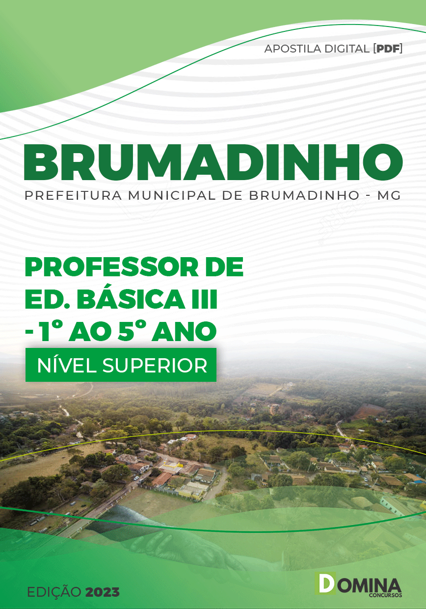 Apostila Pref Brumadinho MG 2023 Professor Educação Básica III