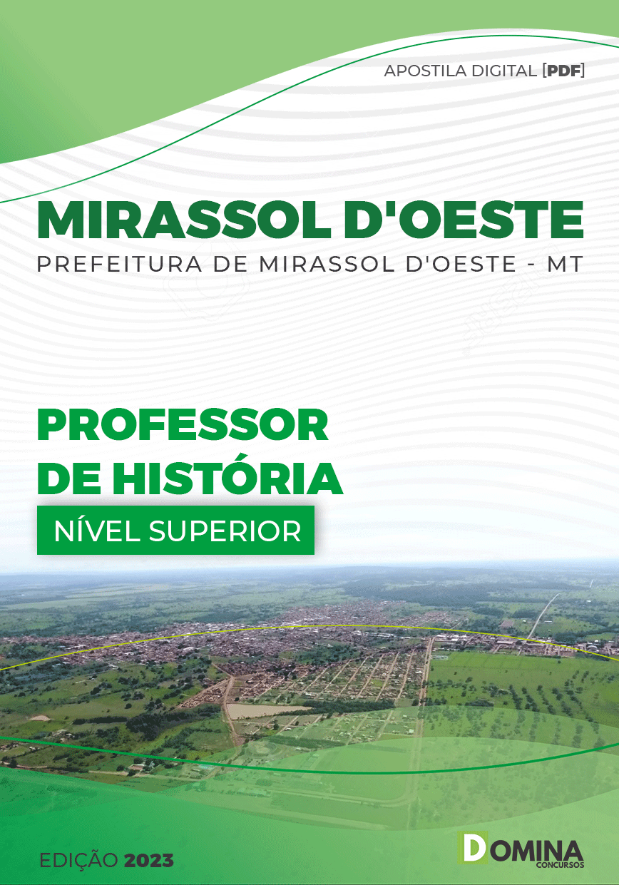 Apostila Pref Mirassol D’oeste MT 2023 Professor História