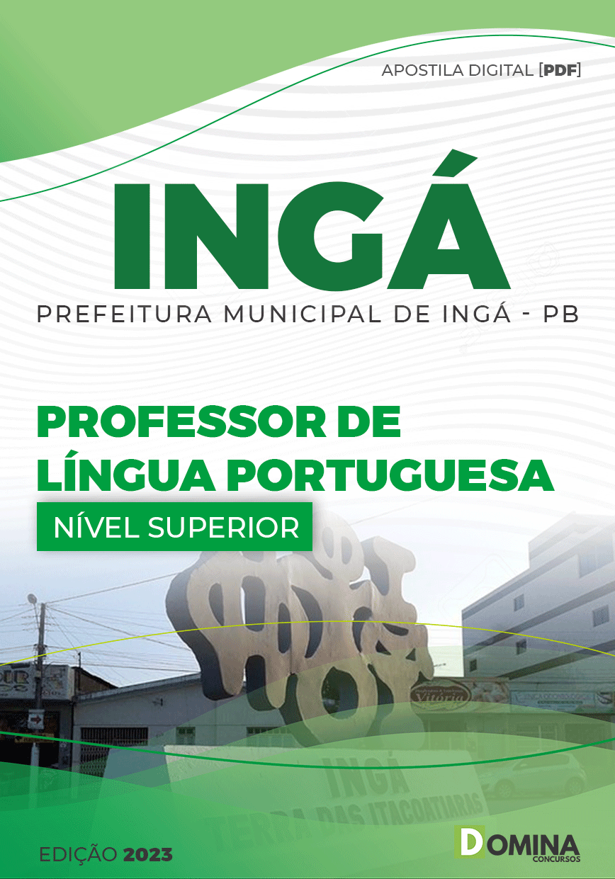 Apostila Pref Ingá PB 2023 Professor Língua Portuguesa