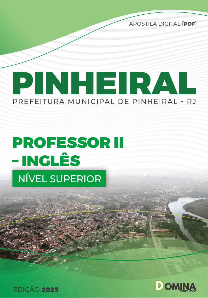 Apostila Digital Pref Pinheiral RJ 2023 Professor II Inglês