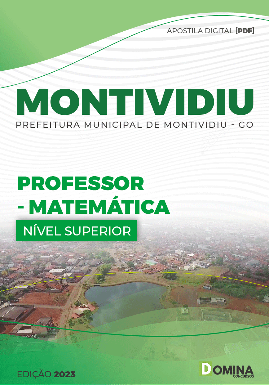 Apostila Pref Montividiu GO 2023 Professor Matemática