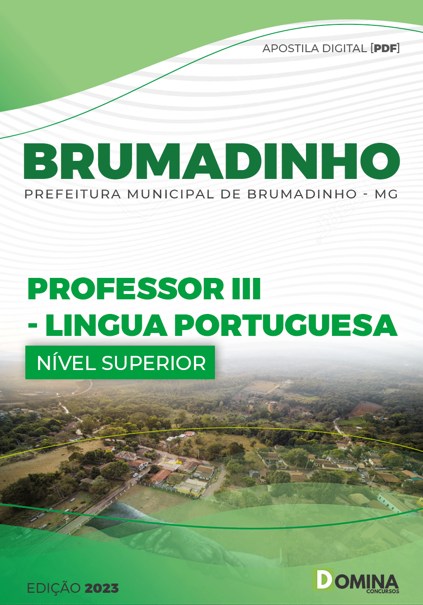 Apostila Pref Brumadinho MG 2023 Professor III Língua Portuguesa