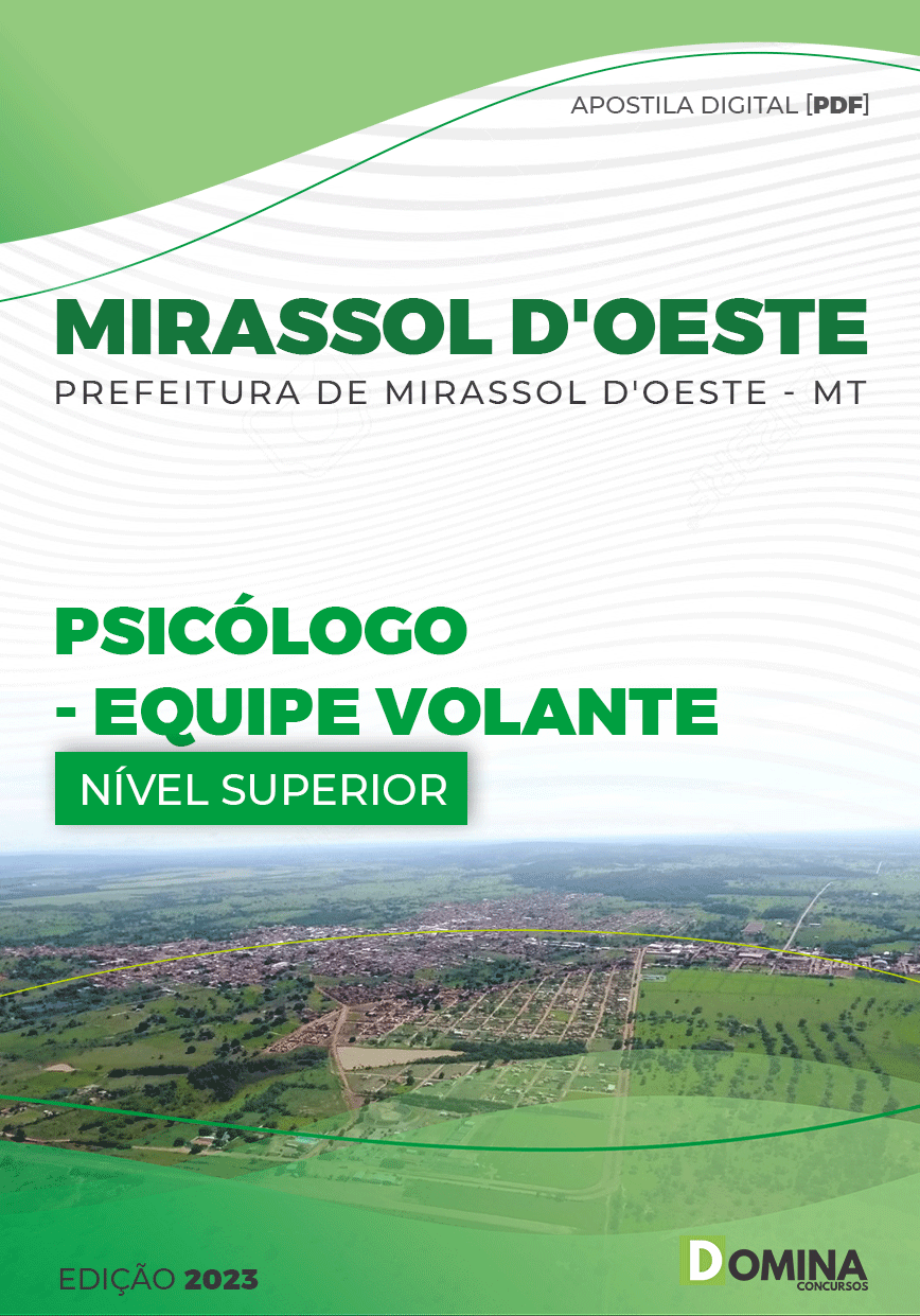 Apostila Pref Mirassol D’oeste MT 2023 Psicólogo Volante