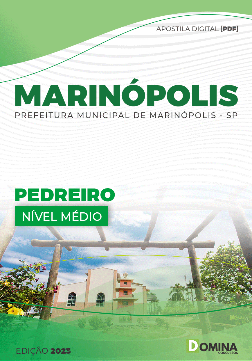 Apostila Digital Pref Marinópolis SP 2023 Pedreiro