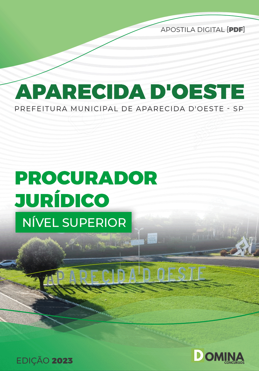 Apostila Pref Aparecida D’Oeste SP 2023 Procurador Jurídico