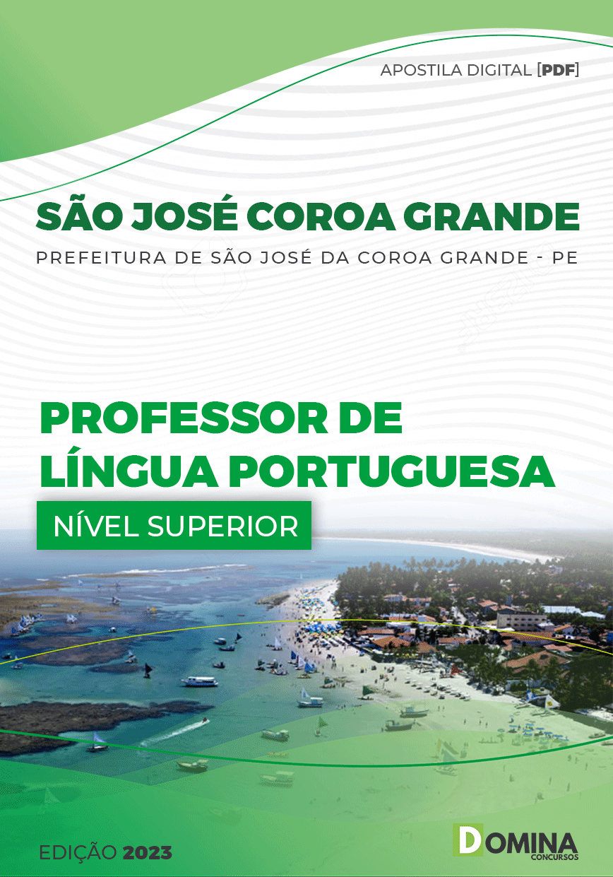 Apostila Pref São José Coroa Grande PE 2023 Prof Língua Portuguesa