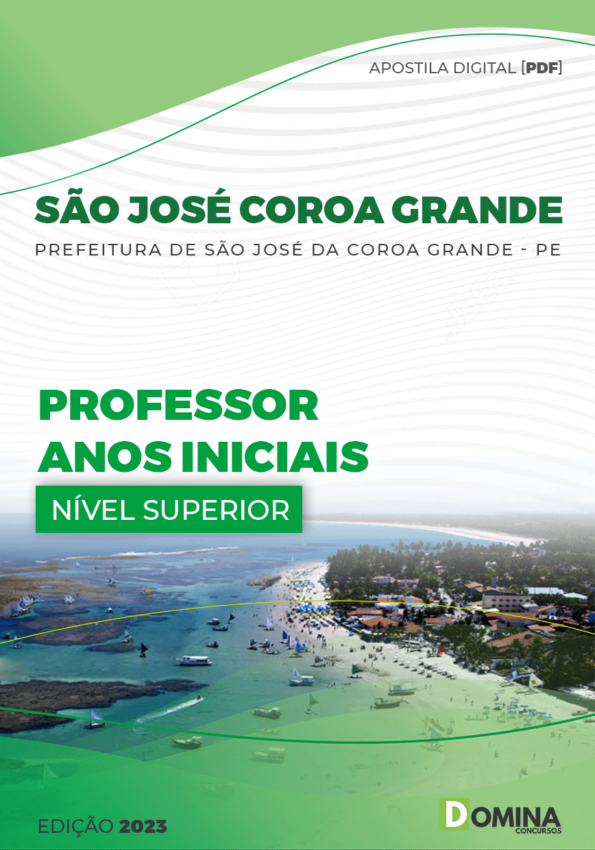 Apostila Pref São José Coroa Grande PE 2023 Professor Anos Iniciais